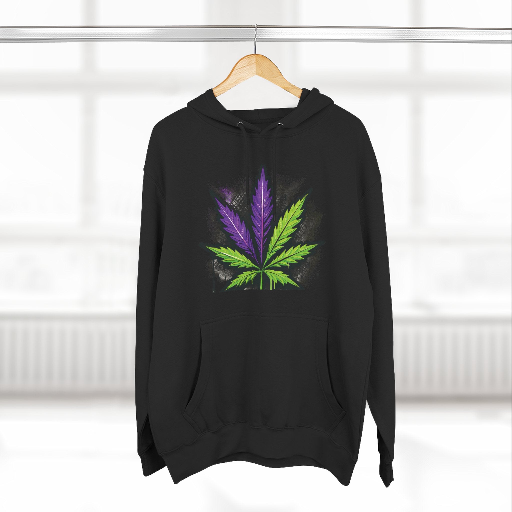 StonerMade Three-Panel Fleece Hoodie — Graphic Streetwear Pullover
