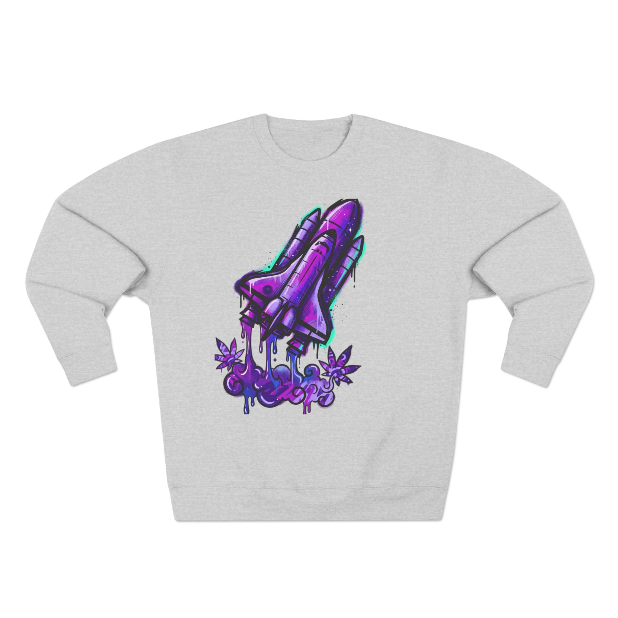 420 LiftOff Crewneck Sweatshirt — Cannabis Enthusiast Pullover