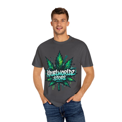 Kruelworldz Leaf Graphic T-Shirt Unisex