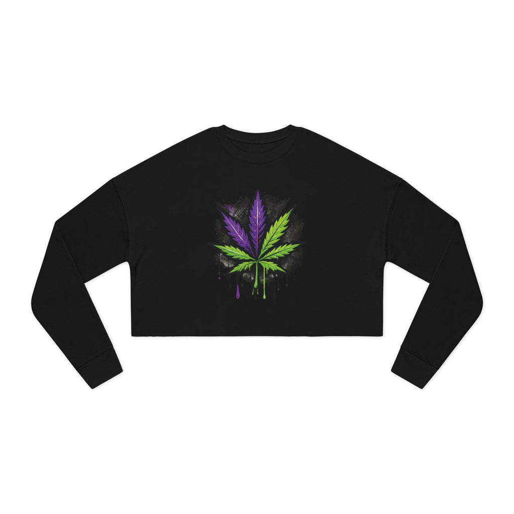 StonerMade Cropped Sweatshirt – Women's Cannabis Vibe Crop Top