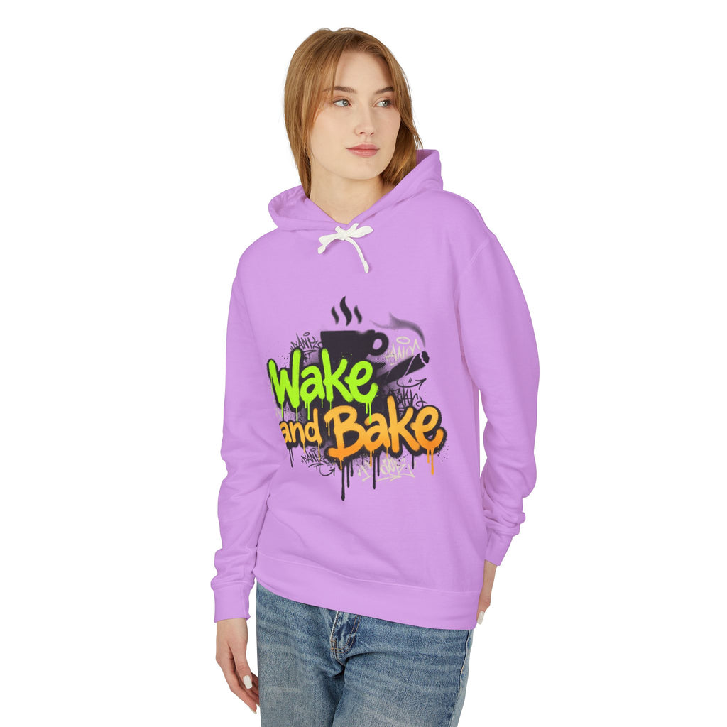Wake n Bake Hoodie — Lightweight Hooded Sweatshirt for Cannabis Lovers