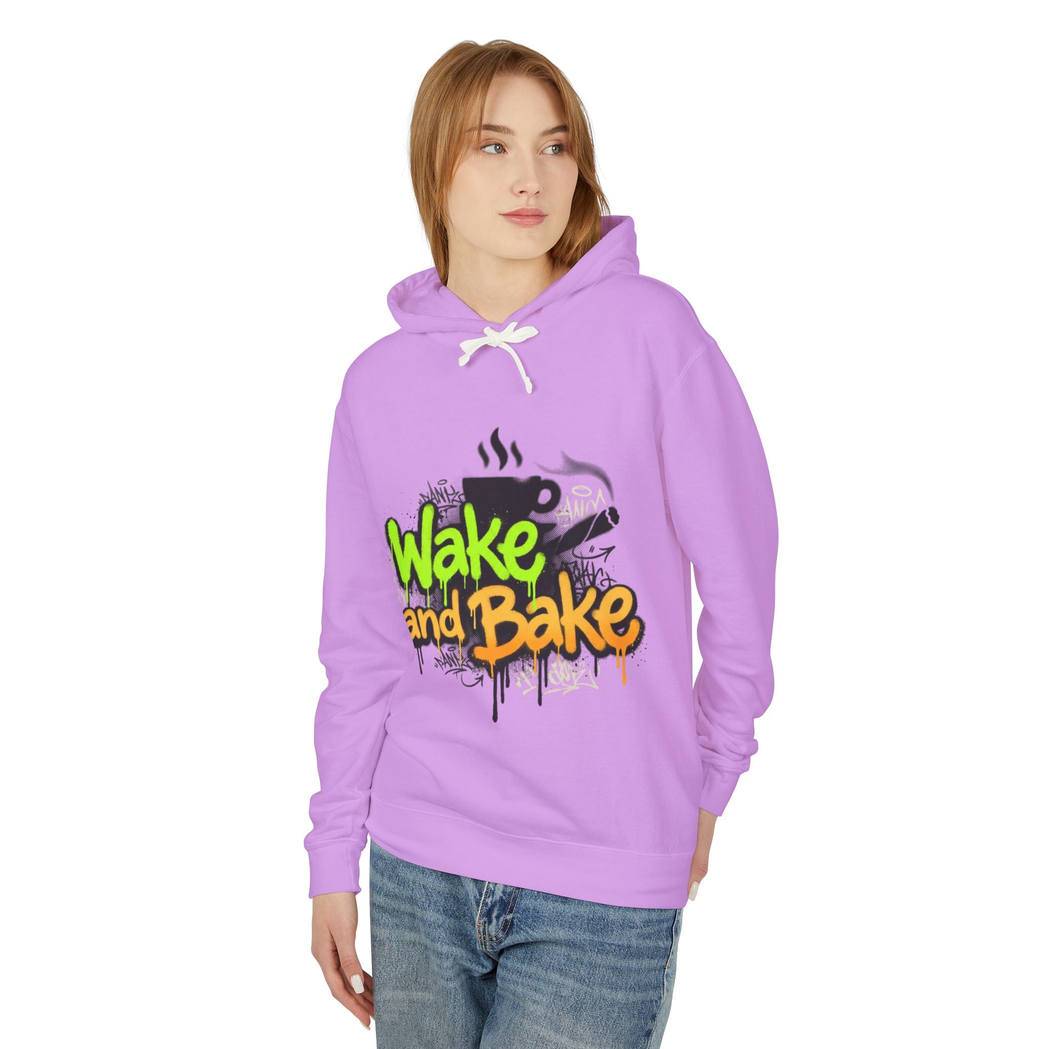 Wake n Bake Hoodie — Lightweight Hooded Sweatshirt for Cannabis Lovers