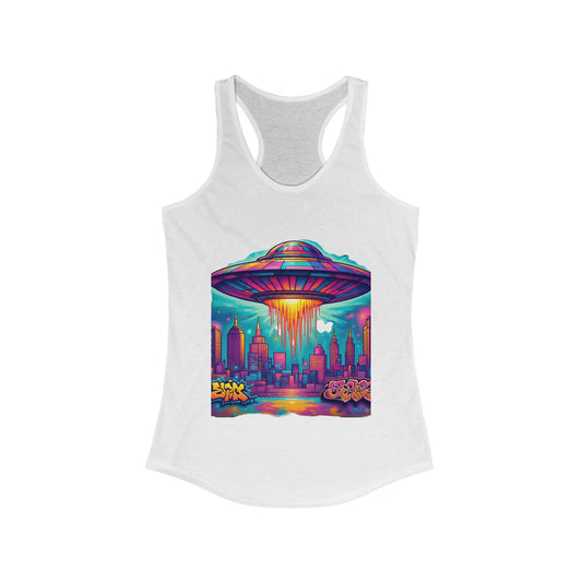 Tank Top AlienWear Racerback for Women - Sci-Fi Lover Gift Idea