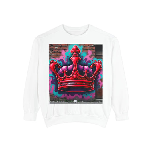 Red Crwn Garment dyed Sweatshirt