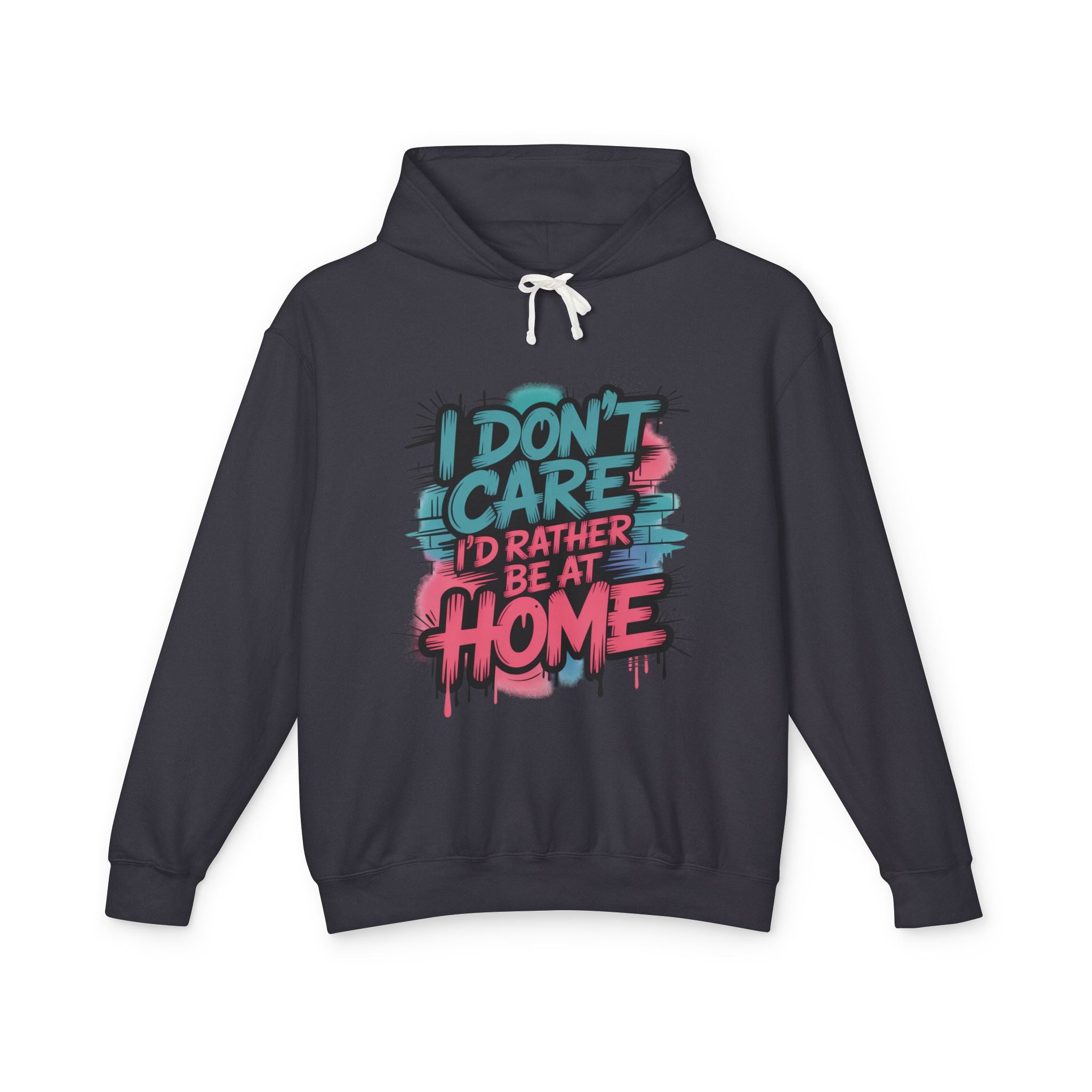 Idc Lightweight Hooded Sweatshirt — Casual 'Idc' Graphic Hoodie