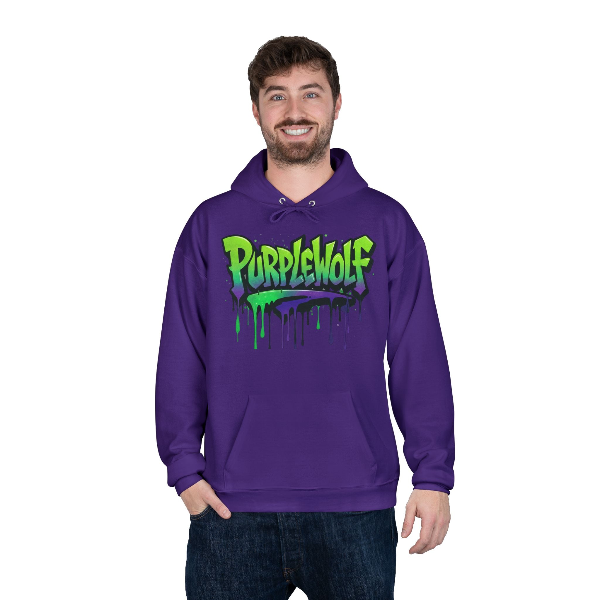 PurpleWolf Hoodie Sweatshirt