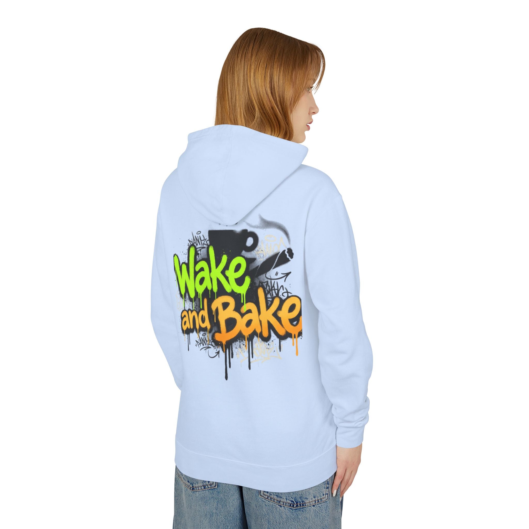 Wake n Bake Hoodie — Lightweight Hooded Sweatshirt for Cannabis Lovers