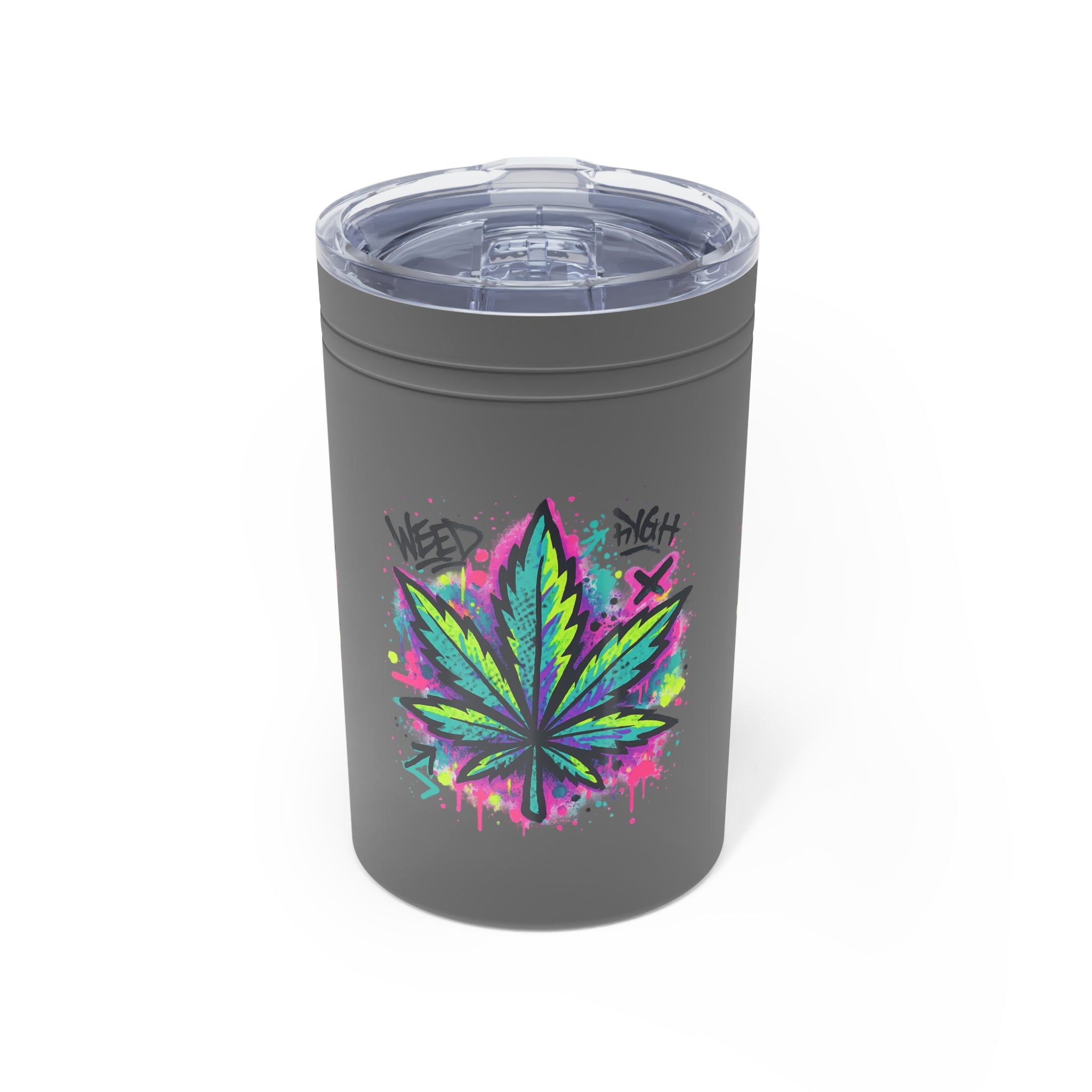 WeedHigh 11oz Vacuum Insulated Tumbler — Stainless Travel Mug for Cannabis Lovers
