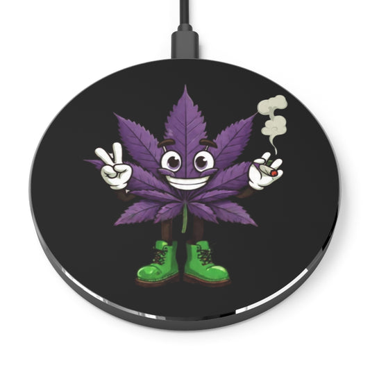 Playful Cannabis Wireless Charger - Fast Charging, Eco-friendly, Perfect for Stoner Gifts, Home Decor, Desk Accessories, Tech Lover [...]