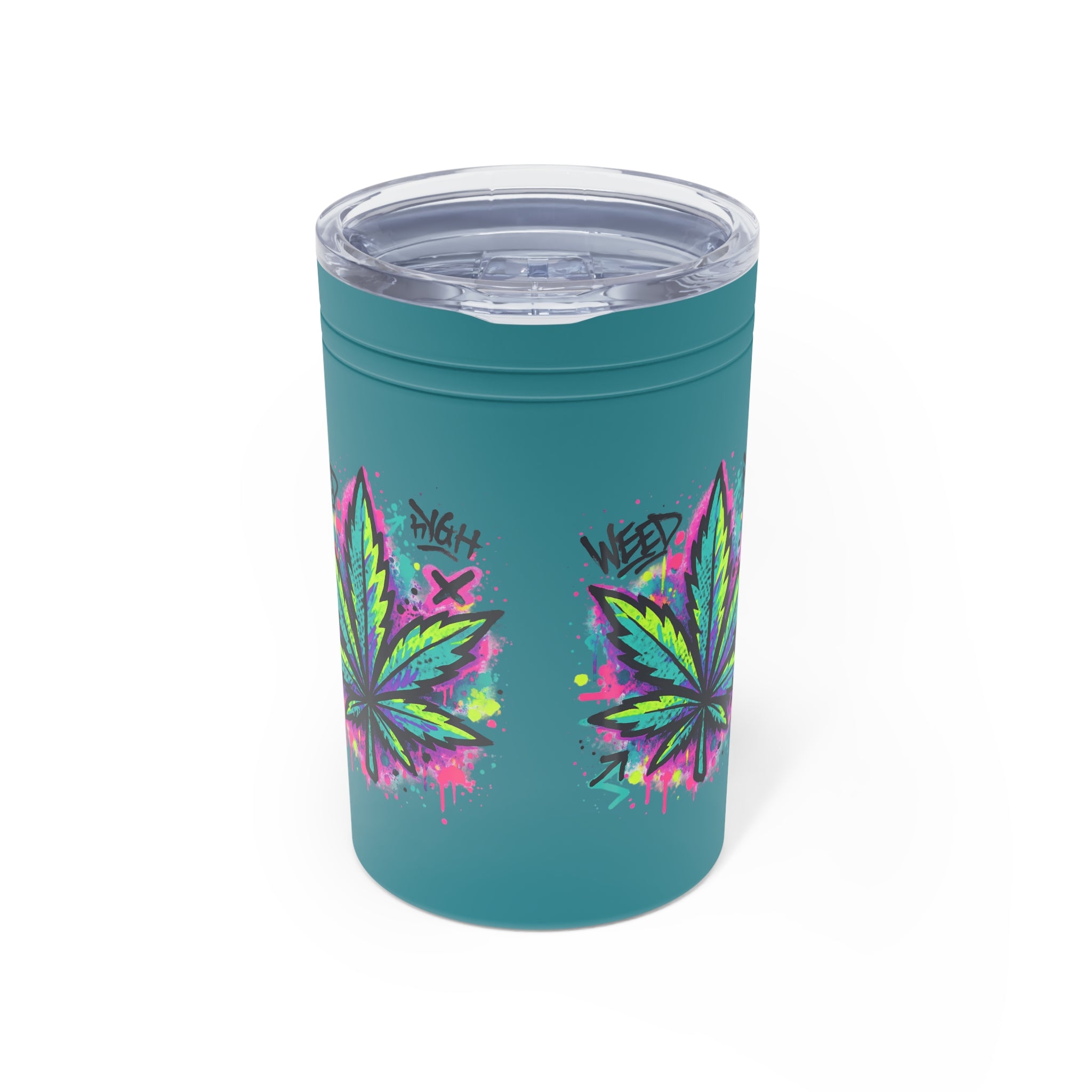 WeedHigh 11oz Vacuum Insulated Tumbler — Stainless Travel Mug for Cannabis Lovers