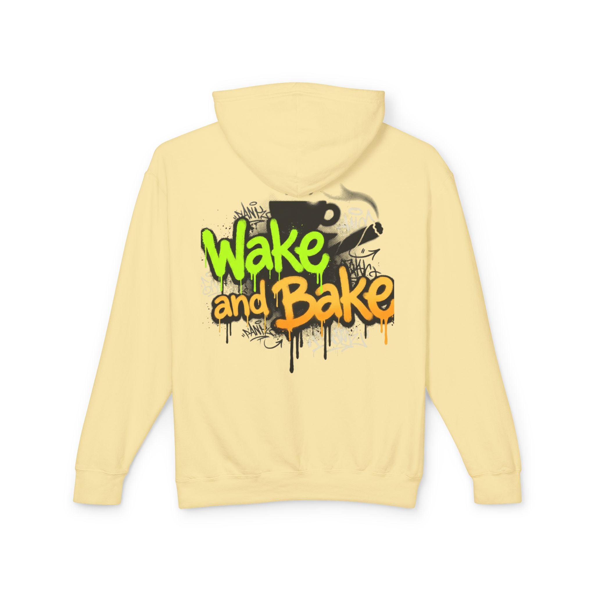 Wake n Bake Hoodie — Lightweight Hooded Sweatshirt for Cannabis Lovers