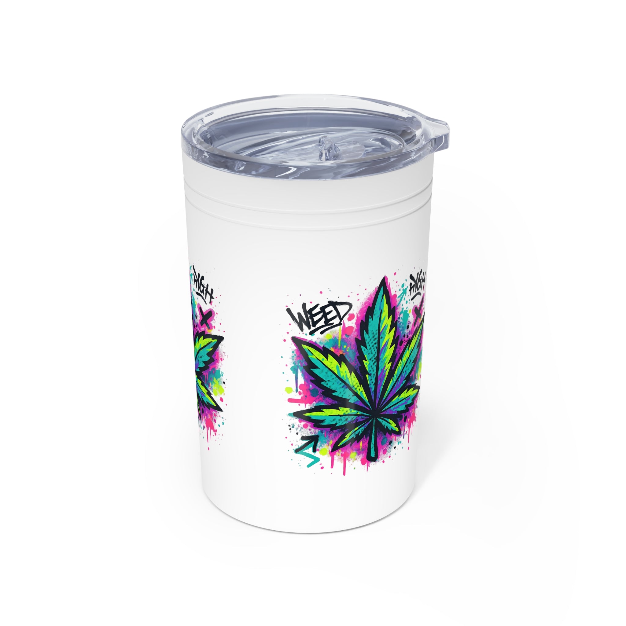 WeedHigh 11oz Vacuum Insulated Tumbler — Stainless Travel Mug for Cannabis Lovers