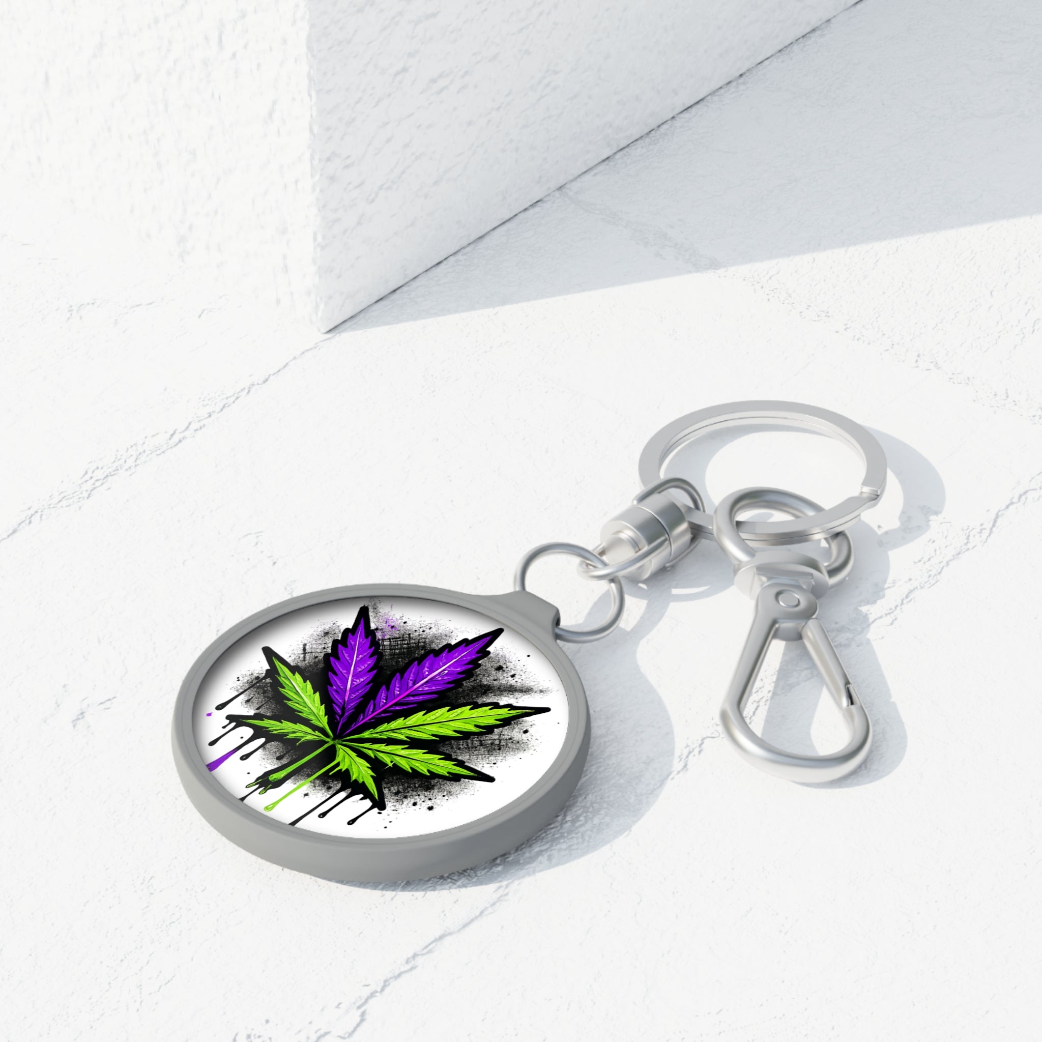 StonerMade Keyring Tag — Retro Cannabis-Inspired Keychain