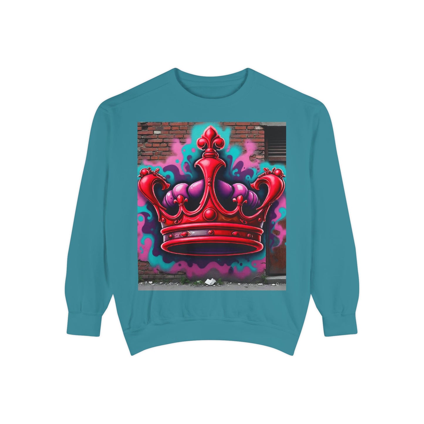 Red Crwn Garment dyed Sweatshirt