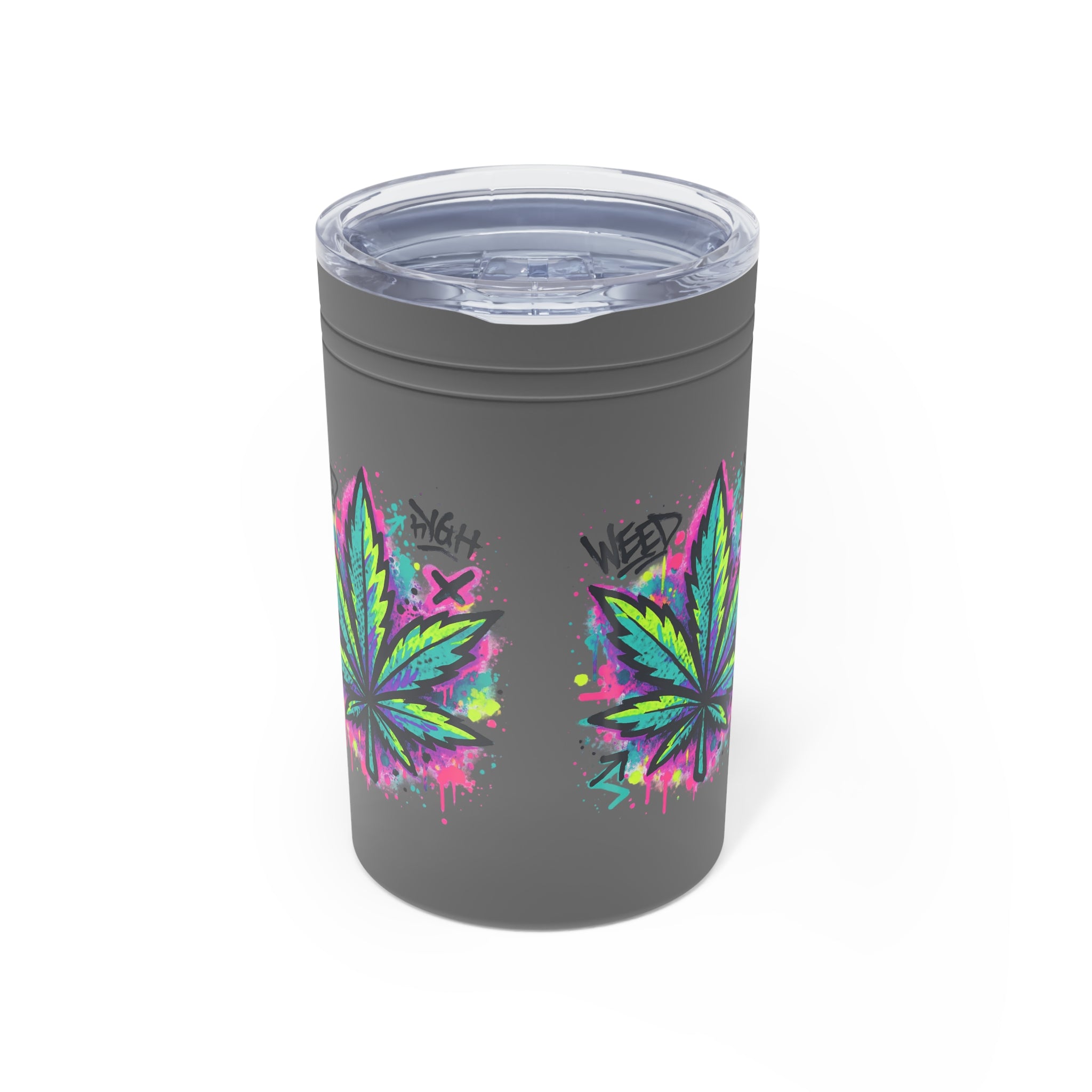 WeedHigh 11oz Vacuum Insulated Tumbler — Stainless Travel Mug for Cannabis Lovers