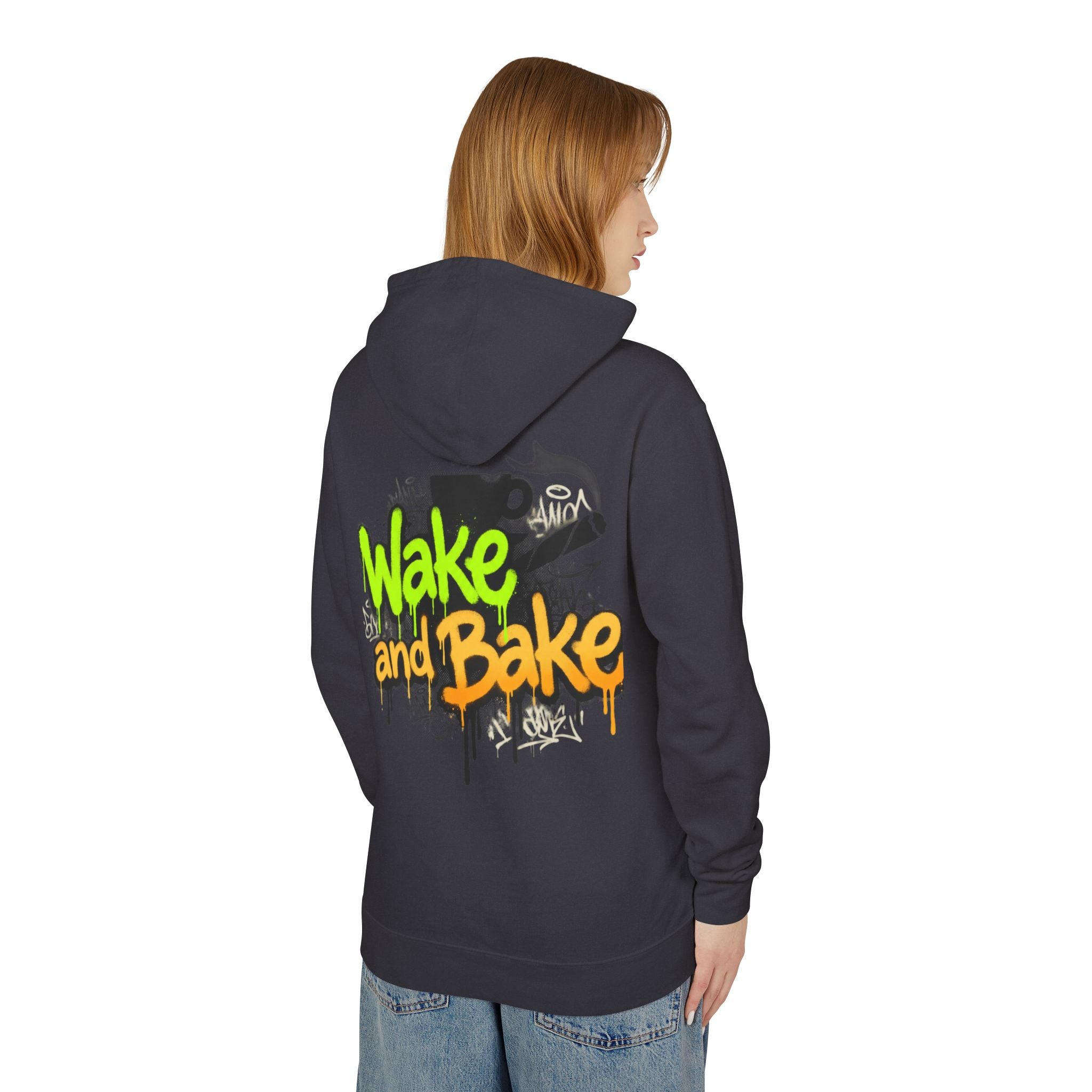 Wake n Bake Hoodie — Lightweight Hooded Sweatshirt for Cannabis Lovers