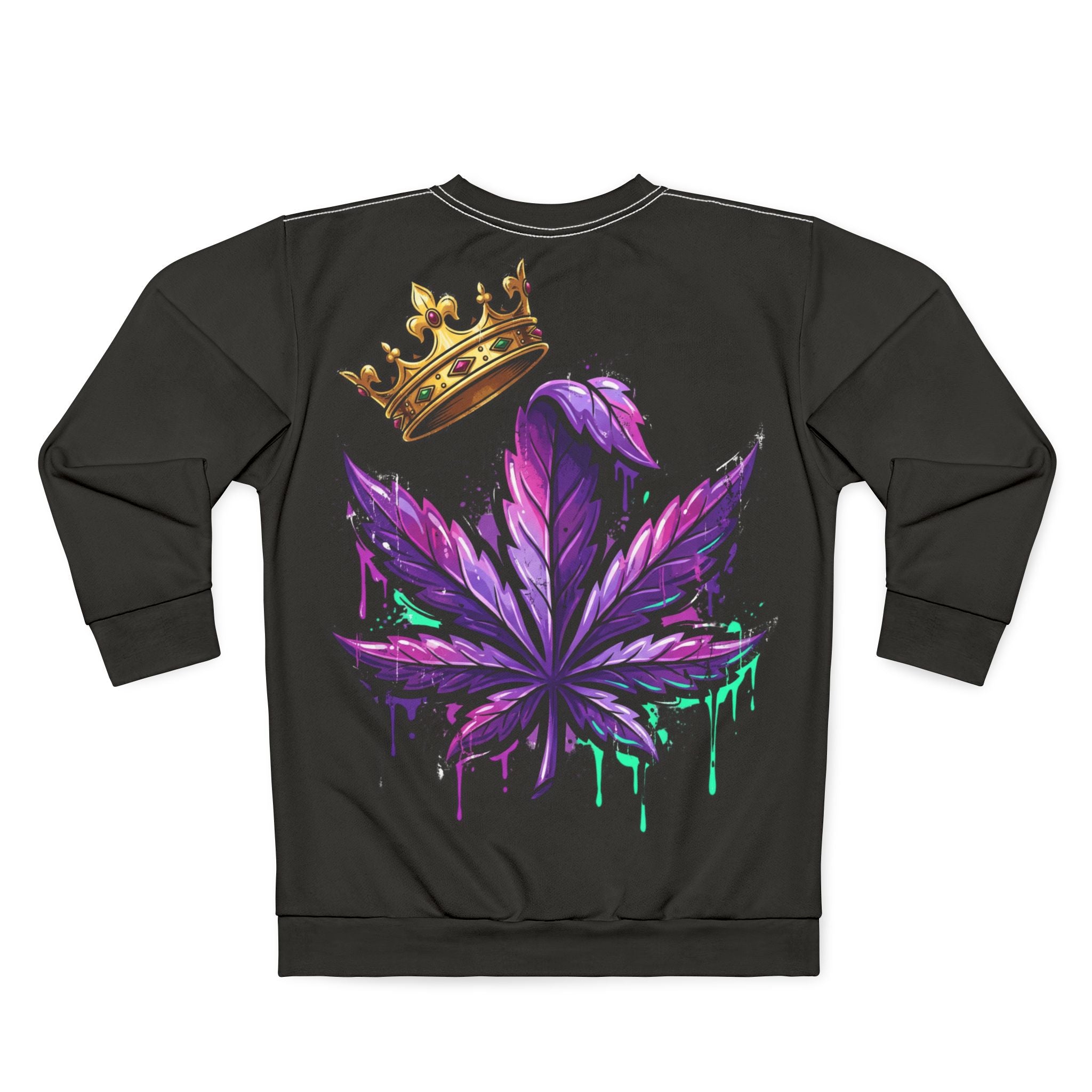 CrownedPurp Graphic Sweatshirt — Purple Crown Logo Pullover