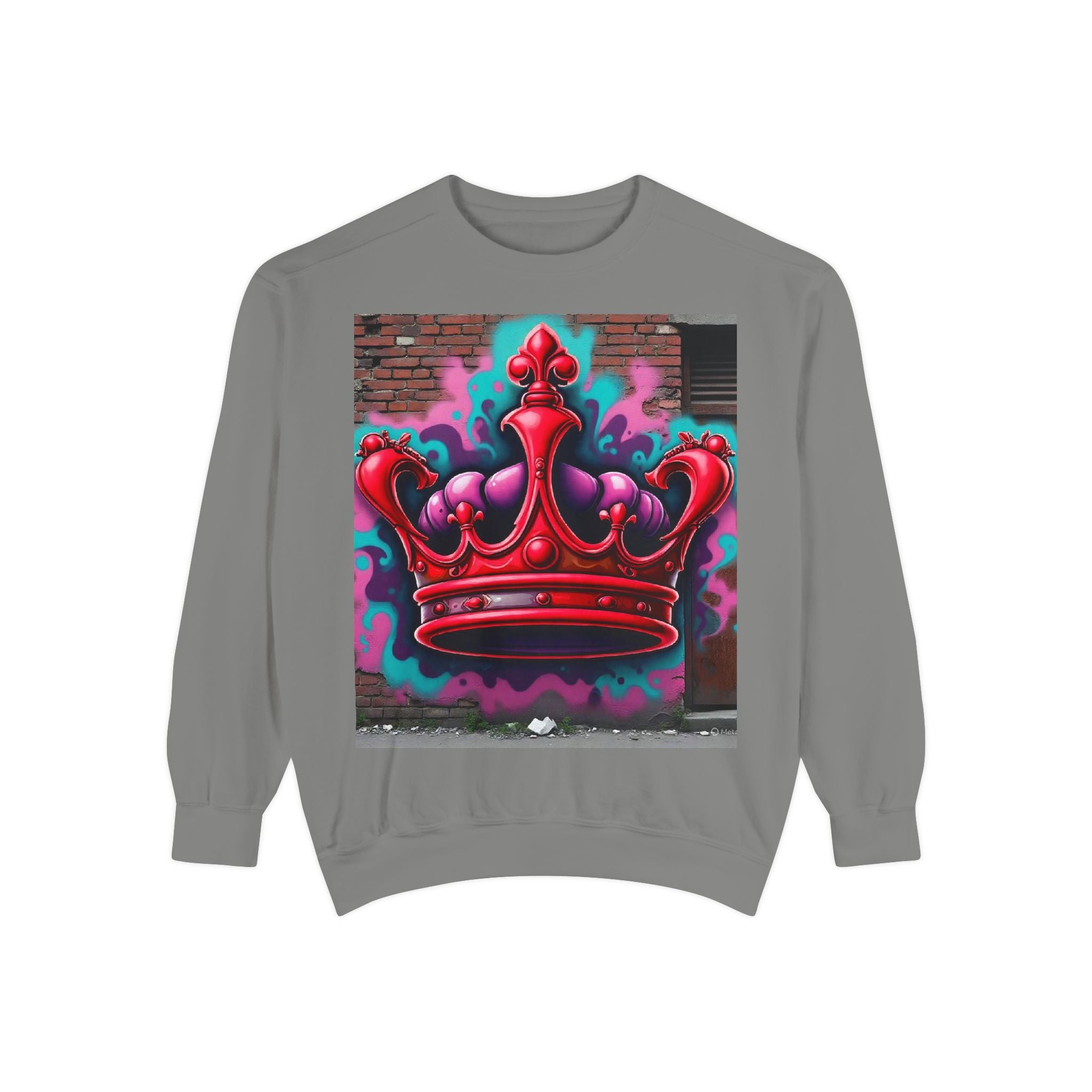 Red Crwn Garment dyed Sweatshirt