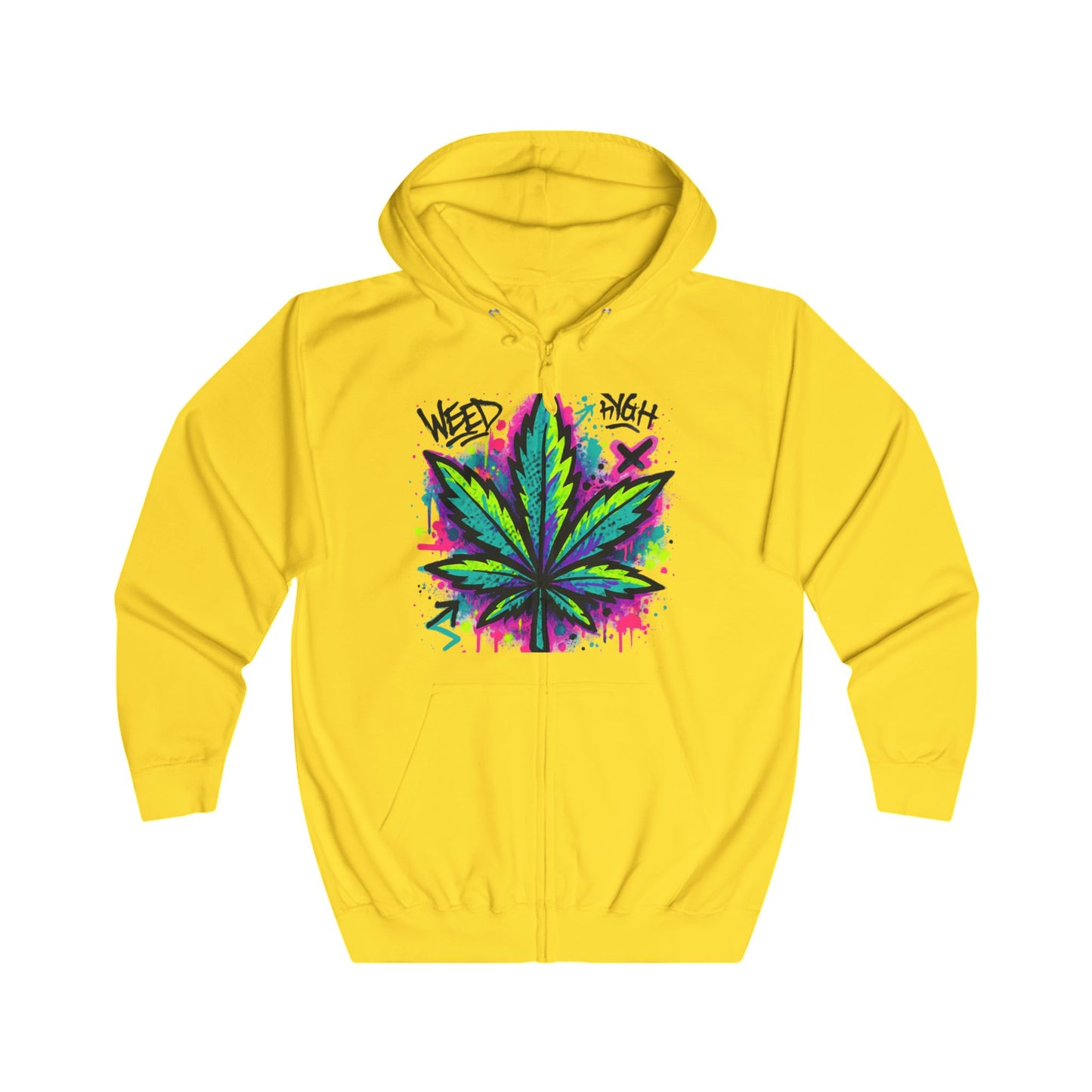 WeedHigh Unisex Fullzip Hoodie