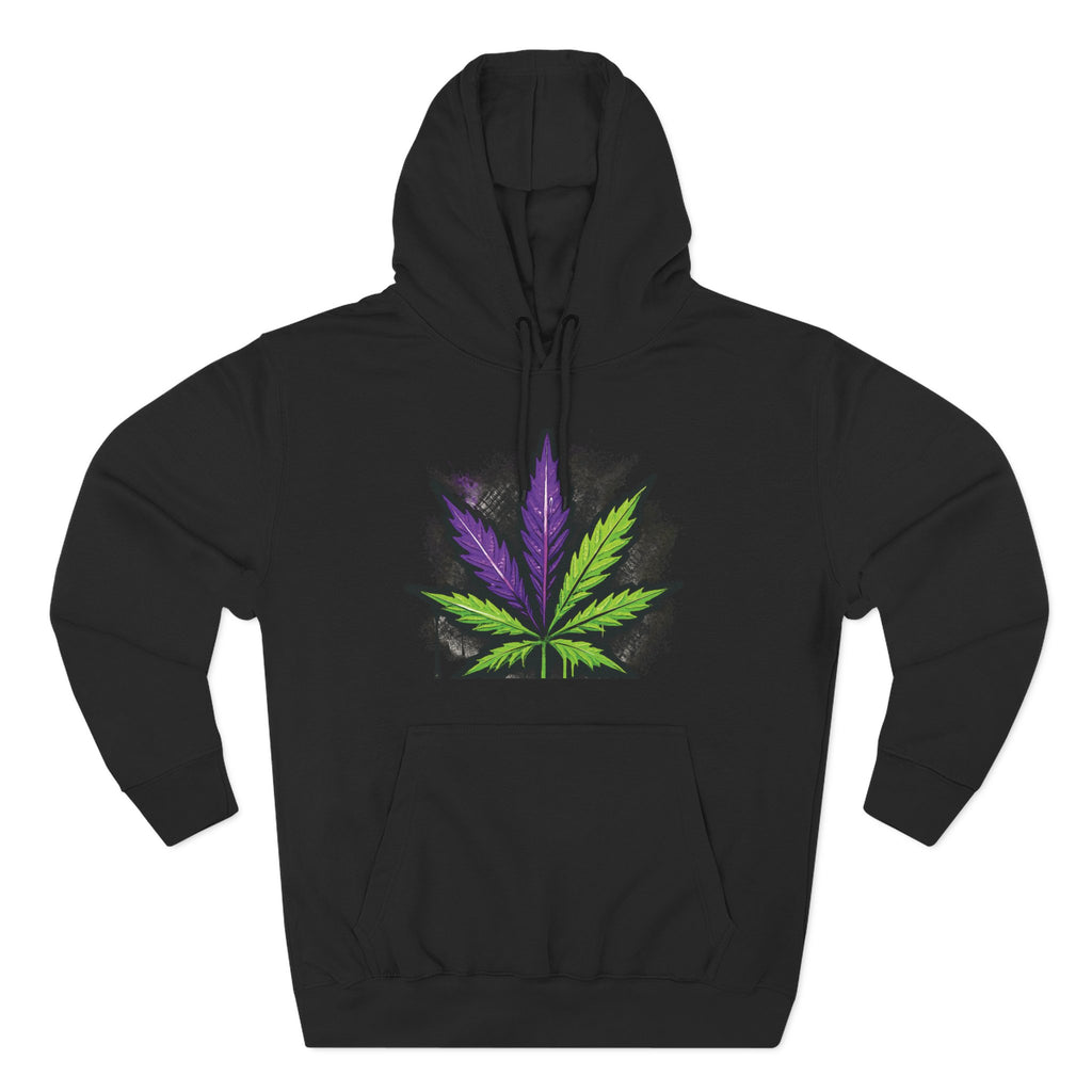 StonerMade Three-Panel Fleece Hoodie — Graphic Streetwear Pullover