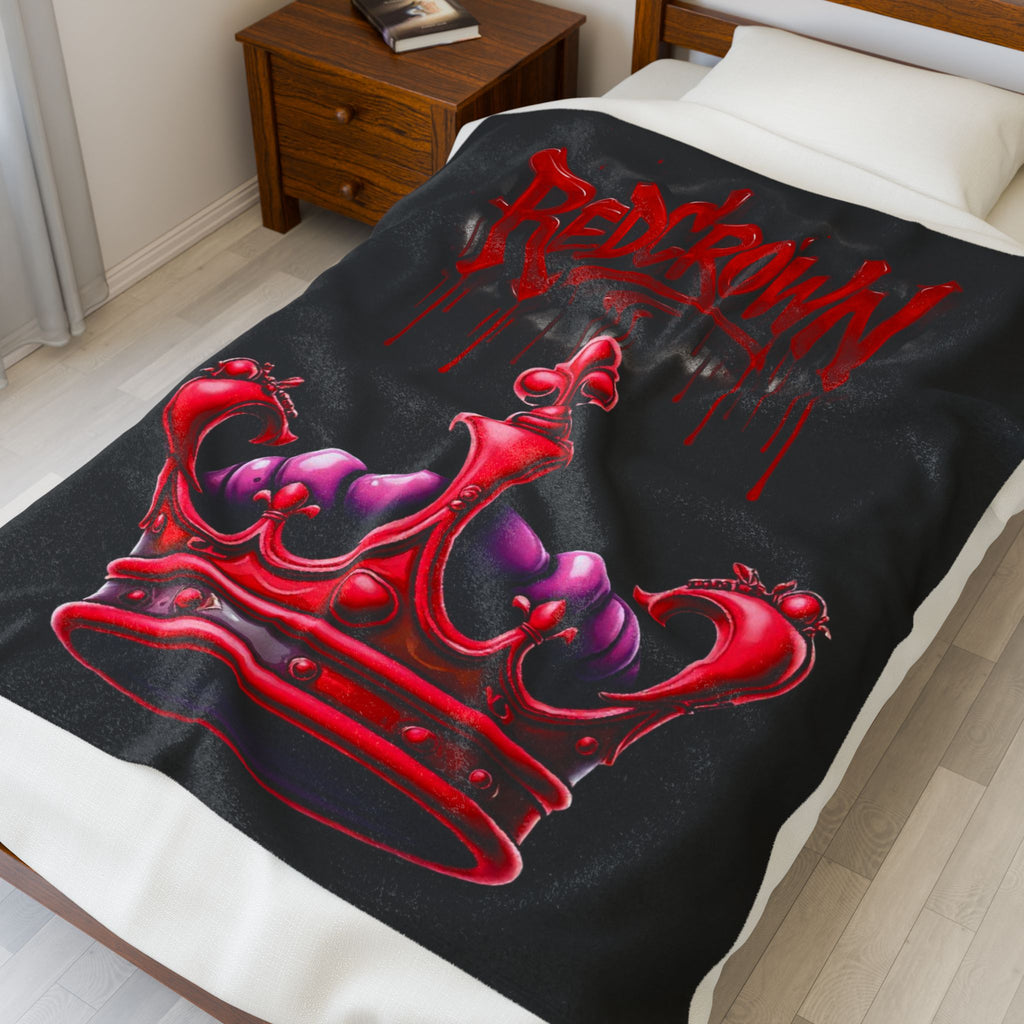 Plush Blanket RedCrown Design