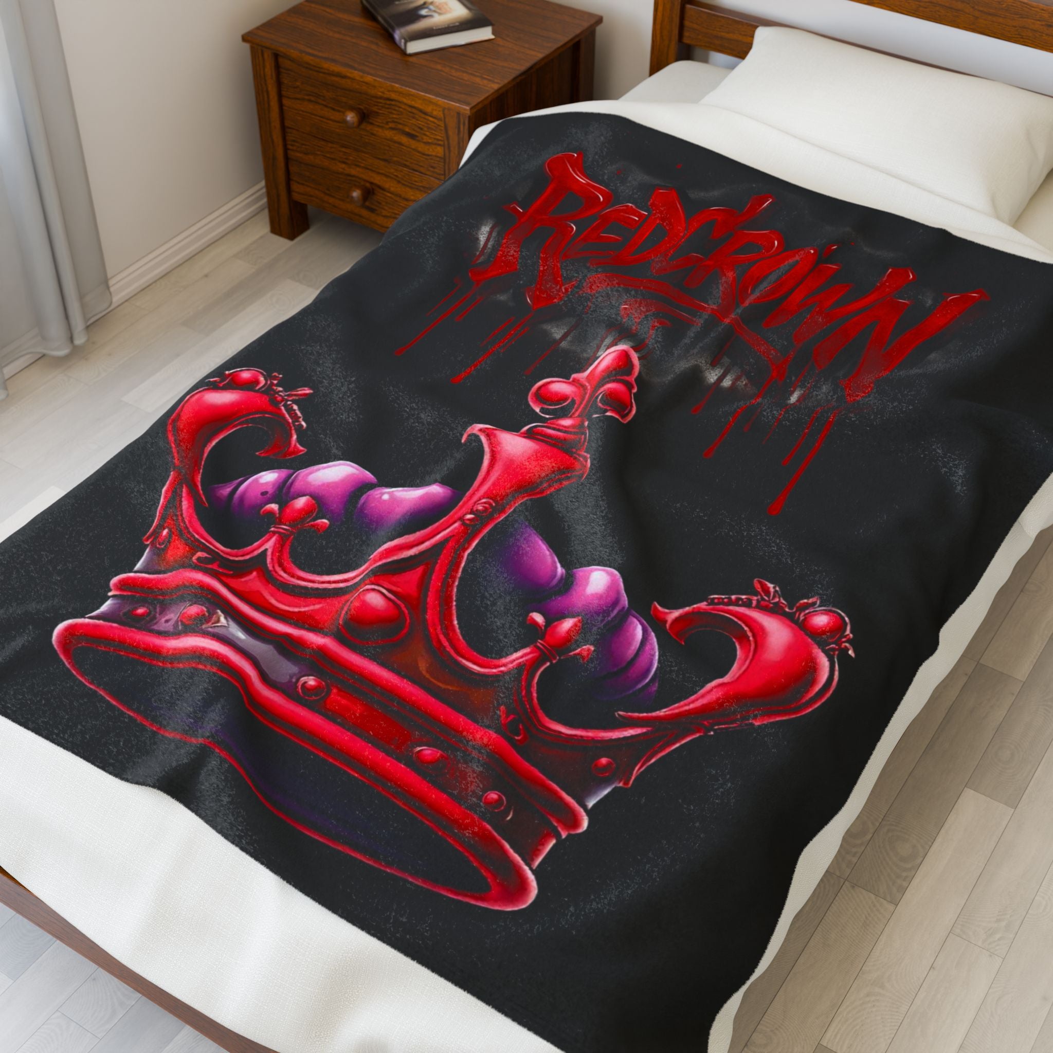 Plush Blanket RedCrown Design
