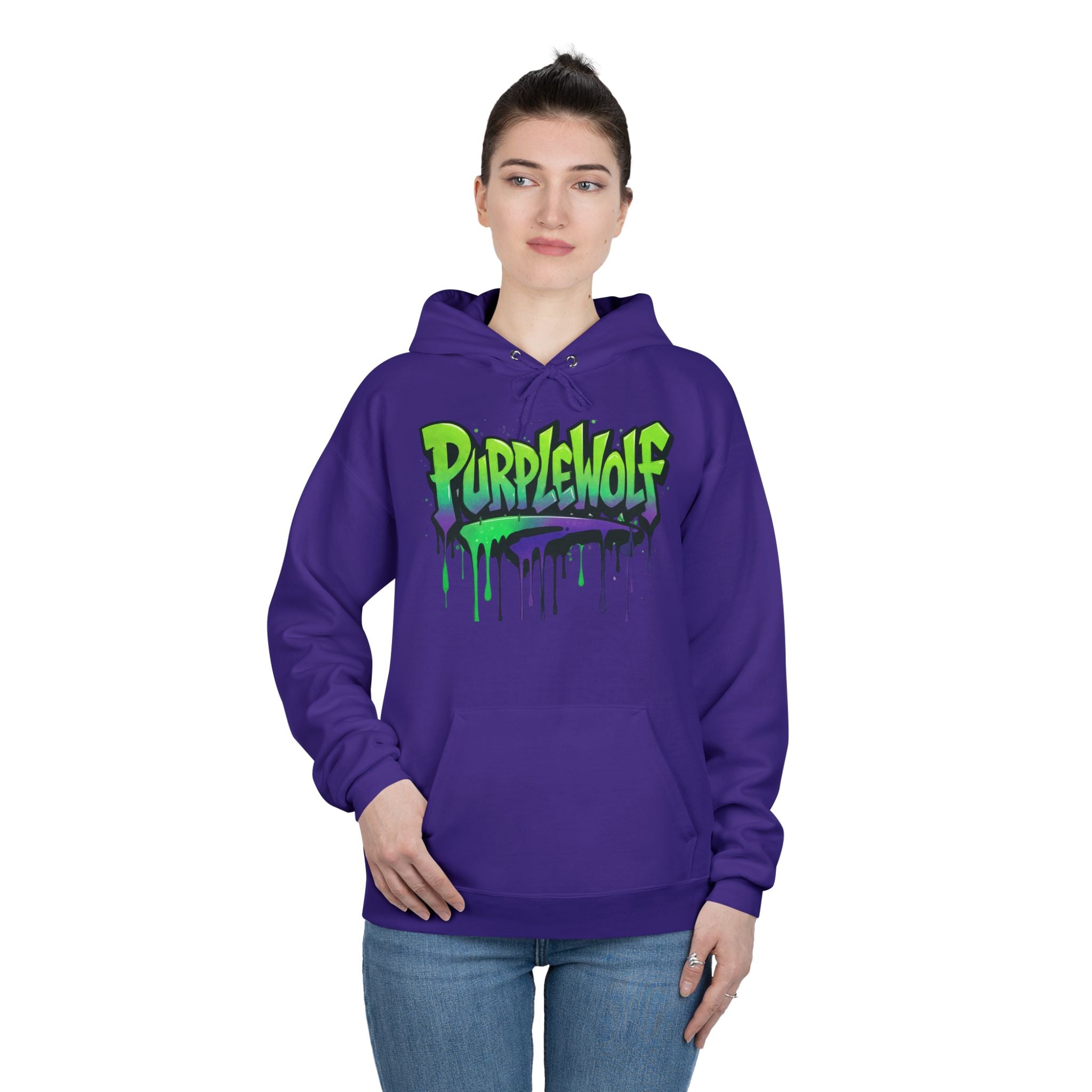 PurpleWolf Hoodie Sweatshirt