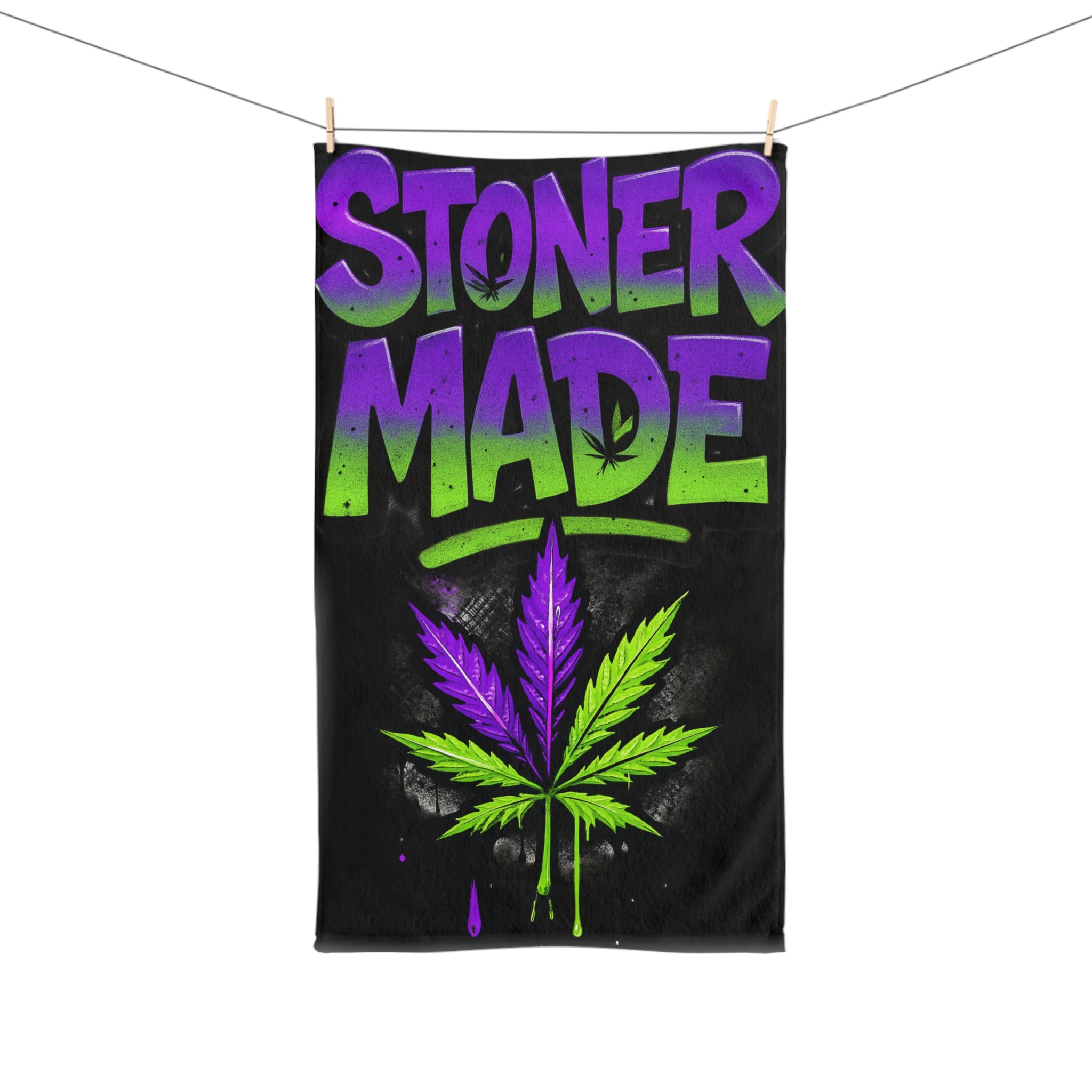 StonerMade Hand Towel — Cannabis Graphic Kitchen & Bar Towel