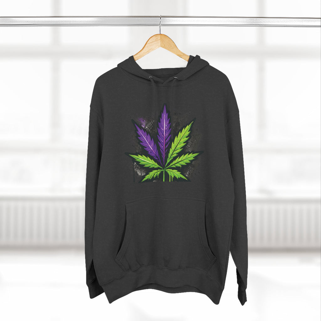 StonerMade Three-Panel Fleece Hoodie — Graphic Streetwear Pullover