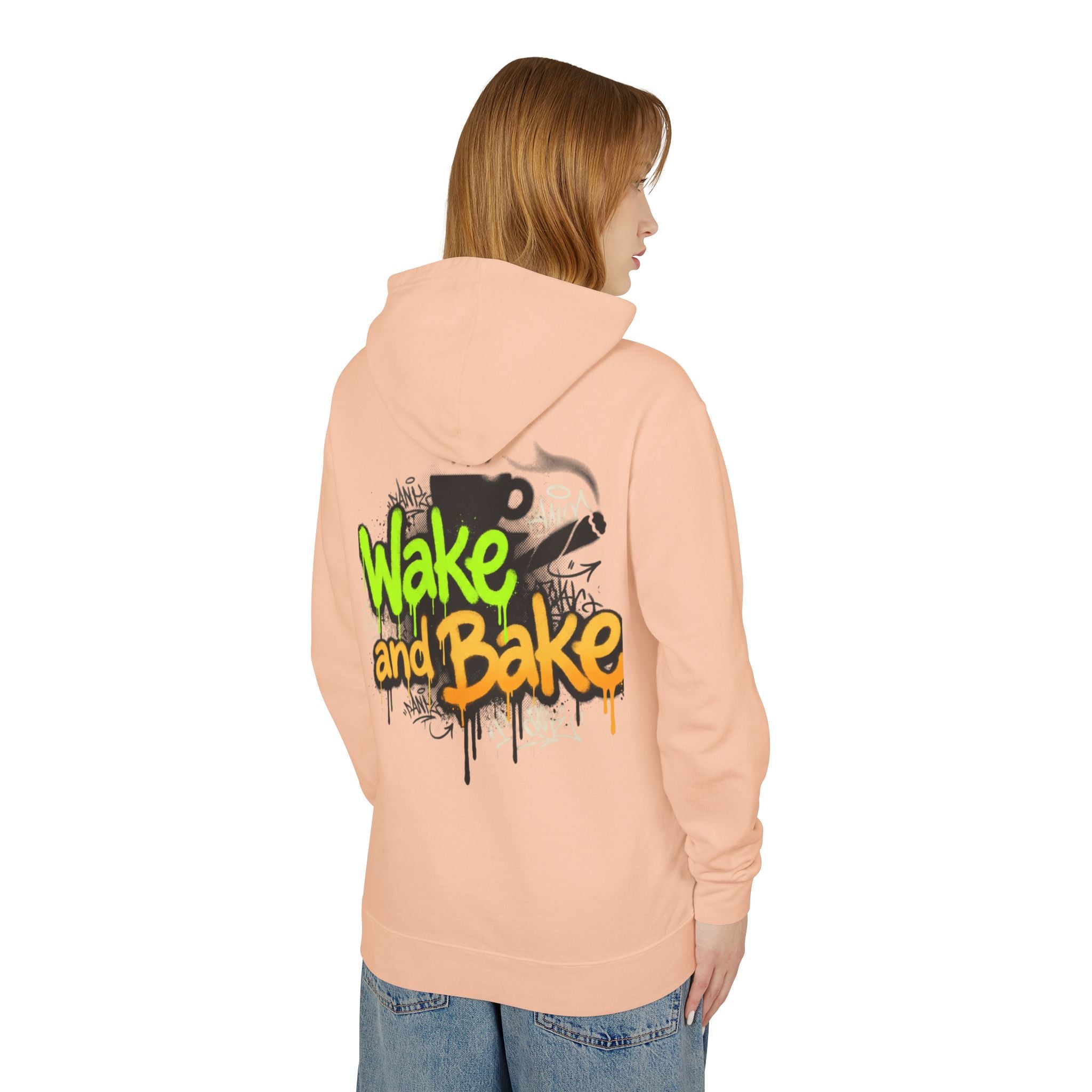 Wake n Bake Hoodie — Lightweight Hooded Sweatshirt for Cannabis Lovers