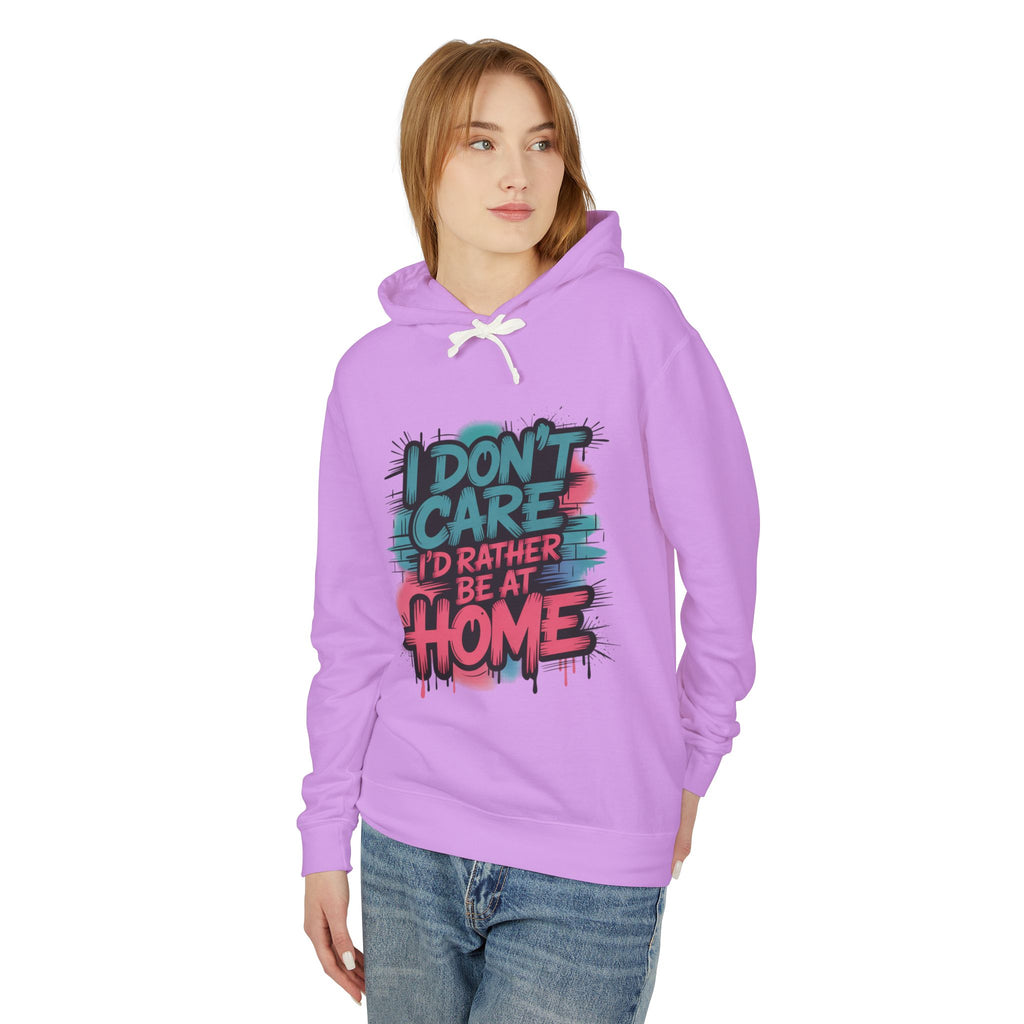 Idc Lightweight Hooded Sweatshirt — Casual 'Idc' Graphic Hoodie