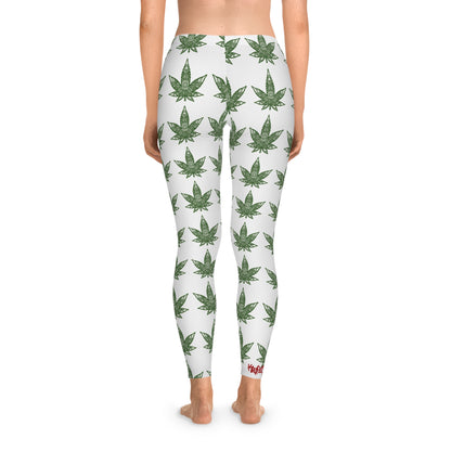 Leaf Print Stretchy Leggings