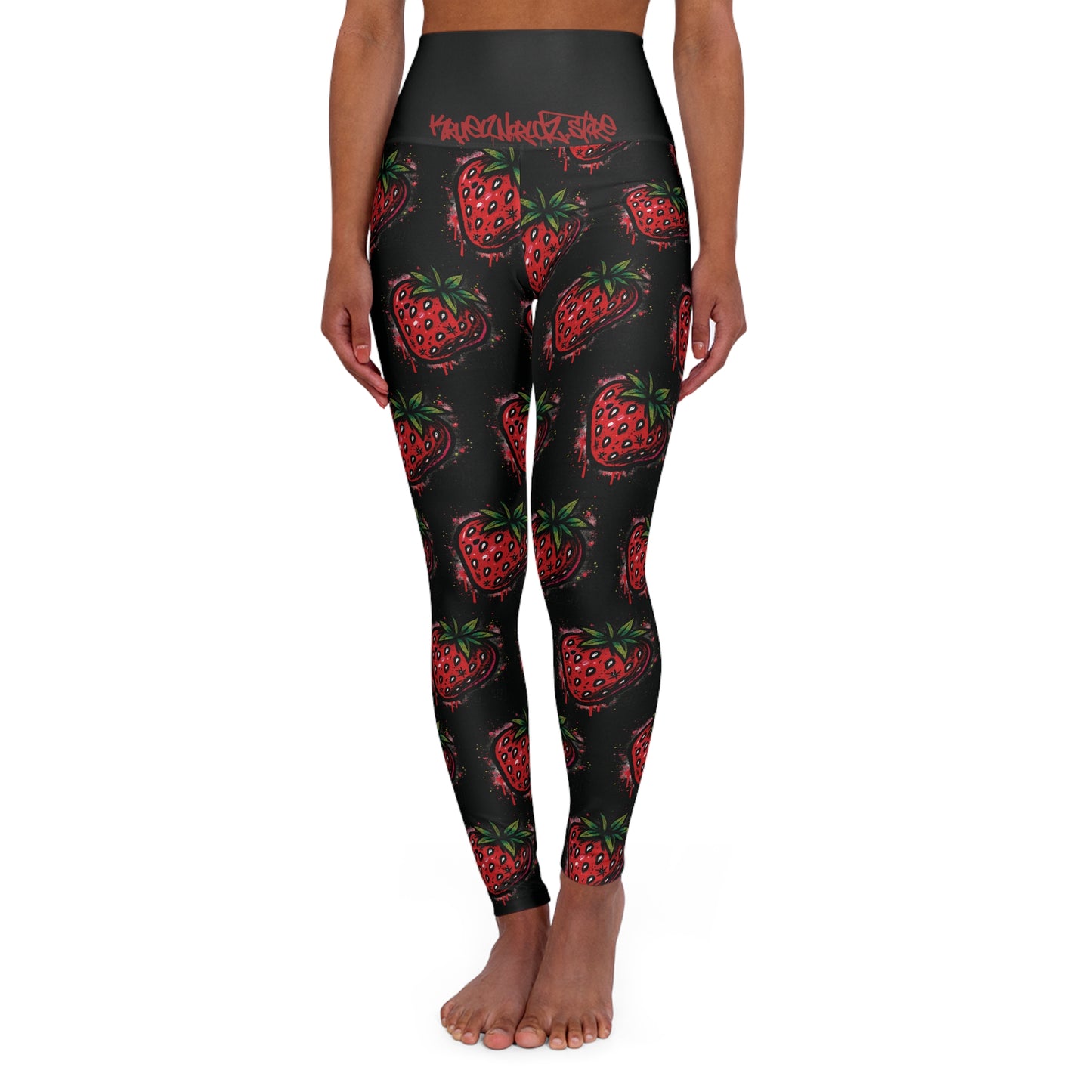 Strawberry High Waisted Leggings