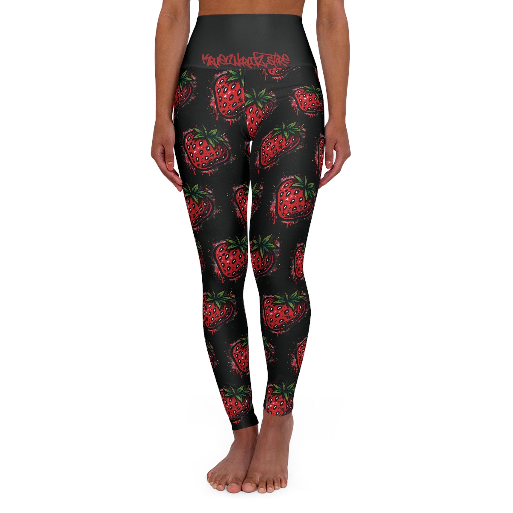 Strawberry High Waisted Leggings