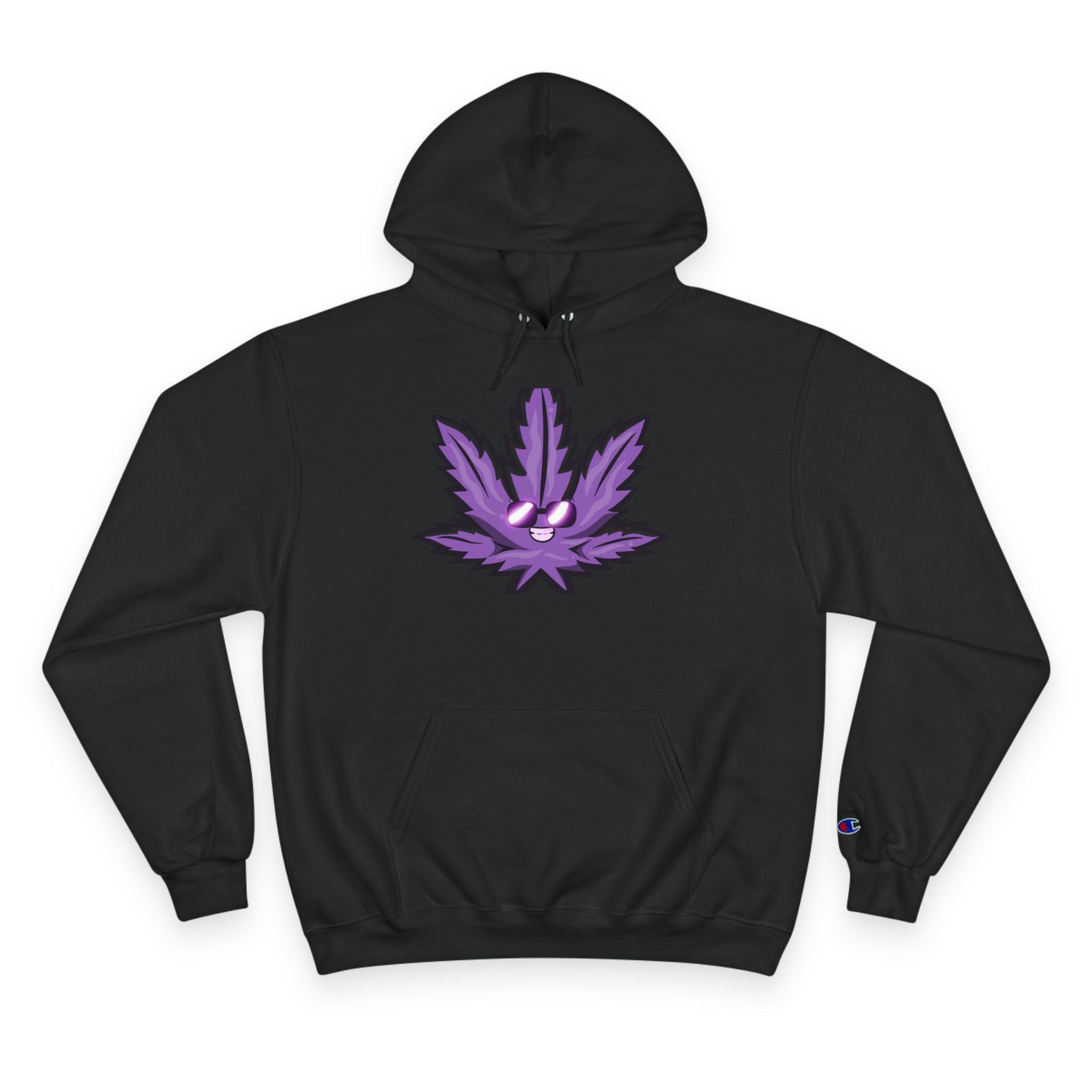 Vibrant Leaf Champion Hoodie - Casual Streetwear, Gift for Stoners, Unique Graphic Apparel, Halloween, Cozy Vibes
