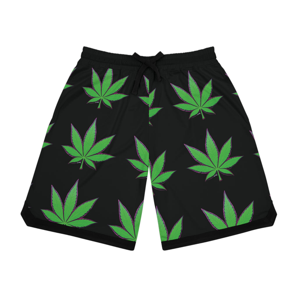Leaf Print Basketball Rib Shorts