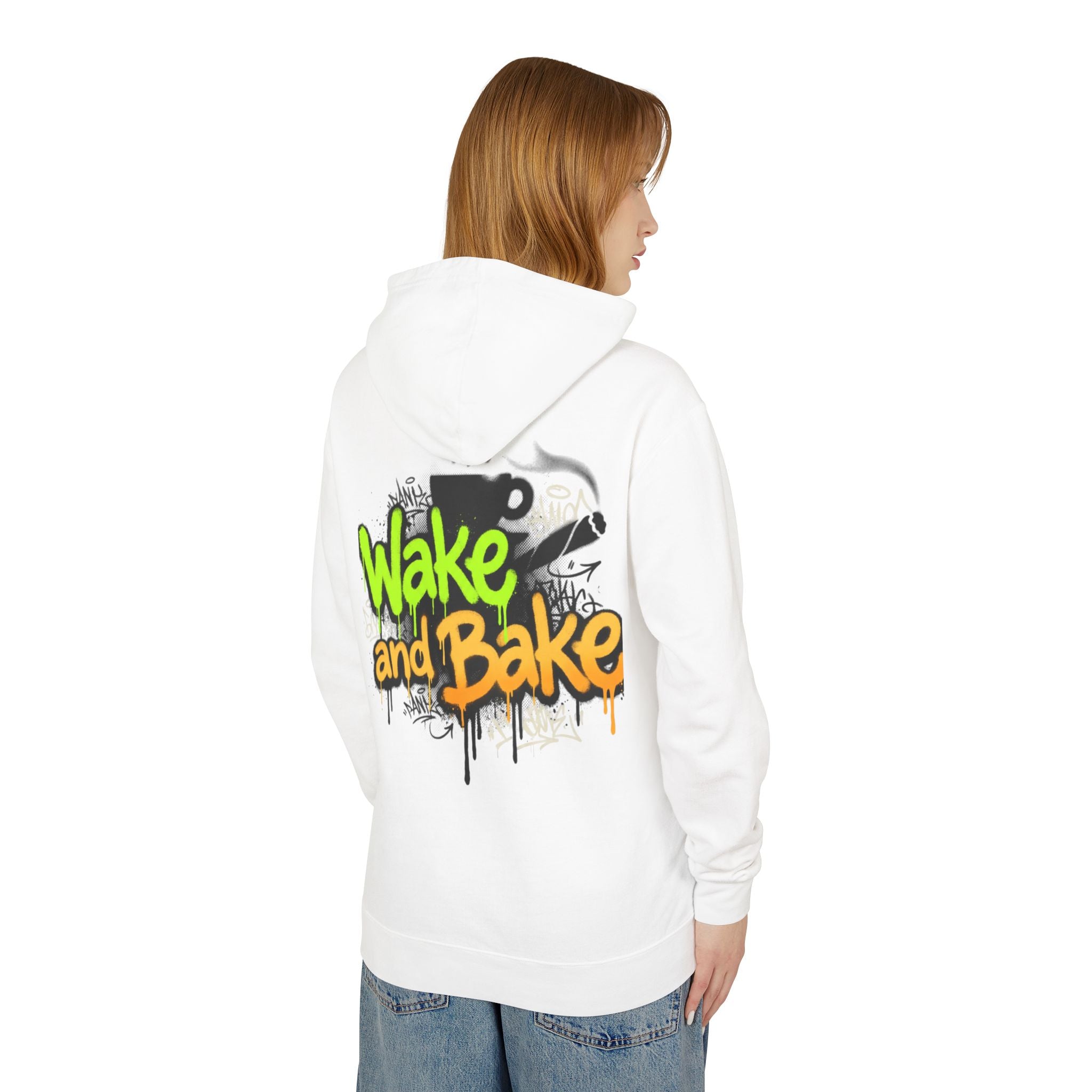 Wake n Bake Hoodie — Lightweight Hooded Sweatshirt for Cannabis Lovers