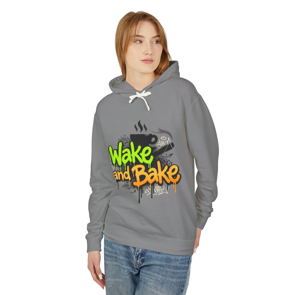 Wake n Bake Hoodie — Lightweight Hooded Sweatshirt for Cannabis Lovers