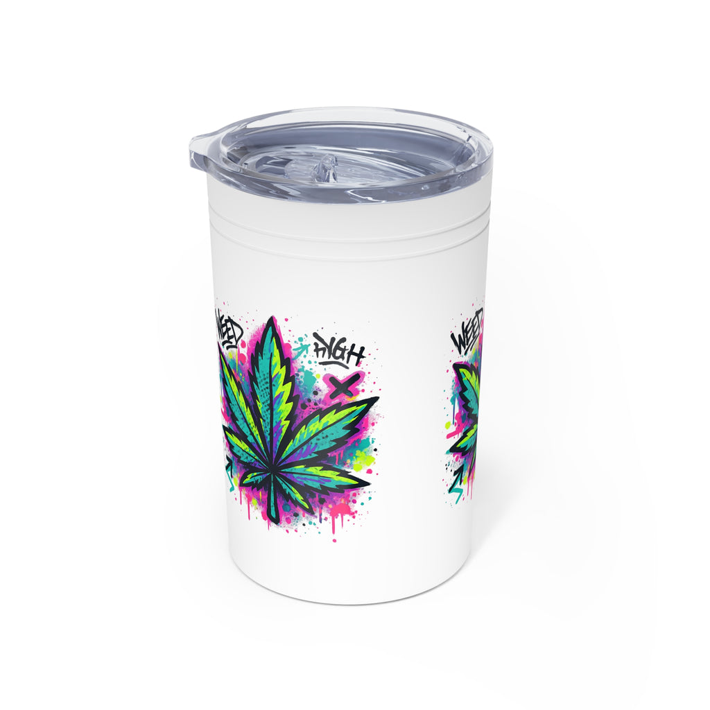 WeedHigh 11oz Vacuum Insulated Tumbler — Stainless Travel Mug for Cannabis Lovers