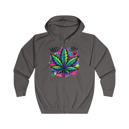WeedHigh Unisex Fullzip Hoodie