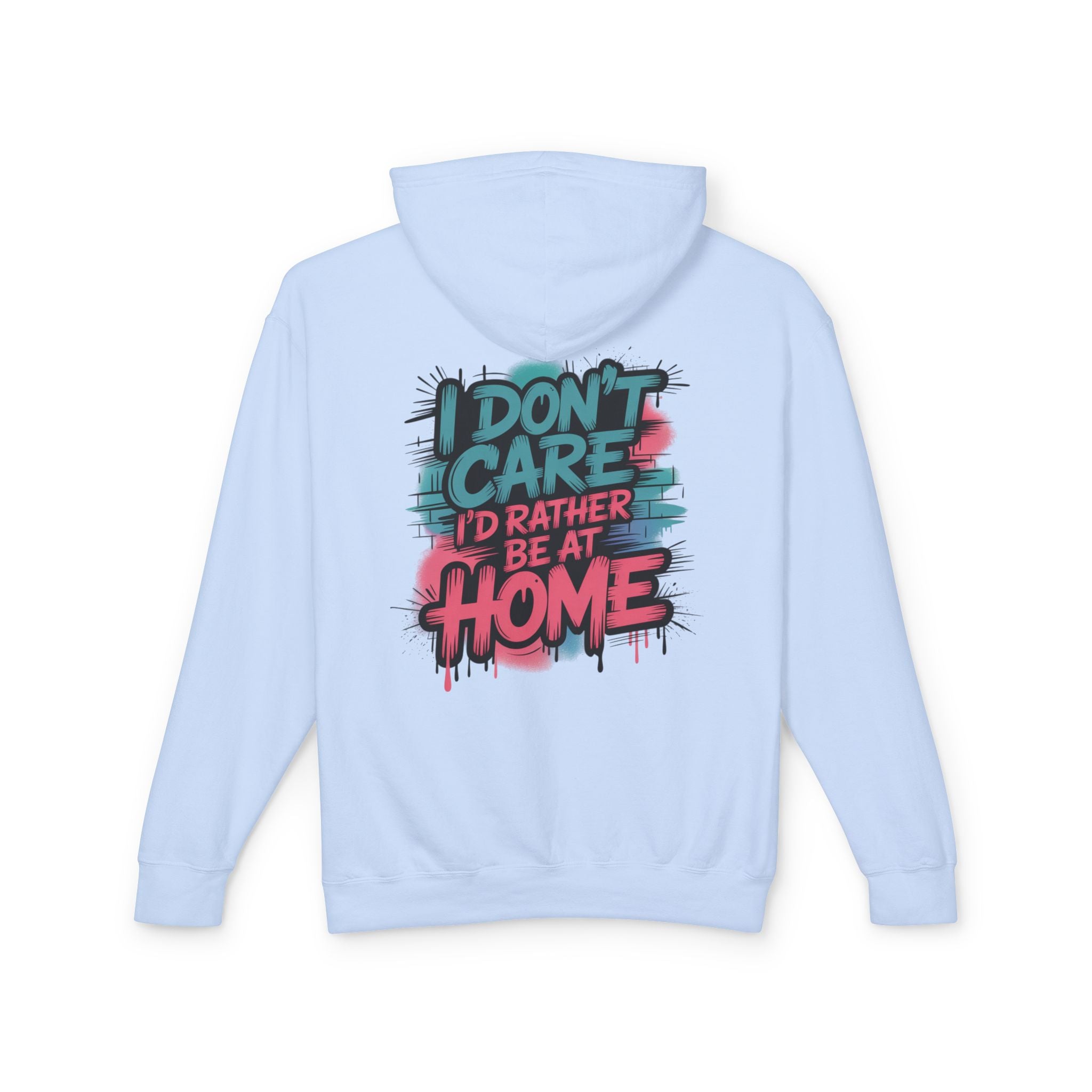 Idc Lightweight Hooded Sweatshirt — Casual 'Idc' Graphic Hoodie