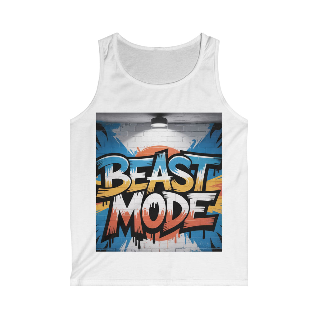 Beast Mode Men's Softstyle Tank Top | Workout Shirt, Fitness Apparel, Summer Activewear, Gym Tank, Motivational Gym Top