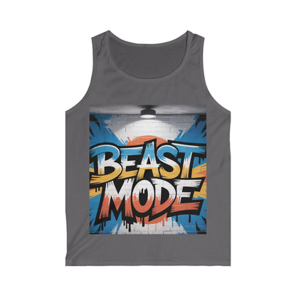 Beast Mode Men's Softstyle Tank Top | Workout Shirt, Fitness Apparel, Summer Activewear, Gym Tank, Motivational Gym Top