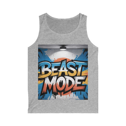 Beast Mode Men's Softstyle Tank Top | Workout Shirt, Fitness Apparel, Summer Activewear, Gym Tank, Motivational Gym Top