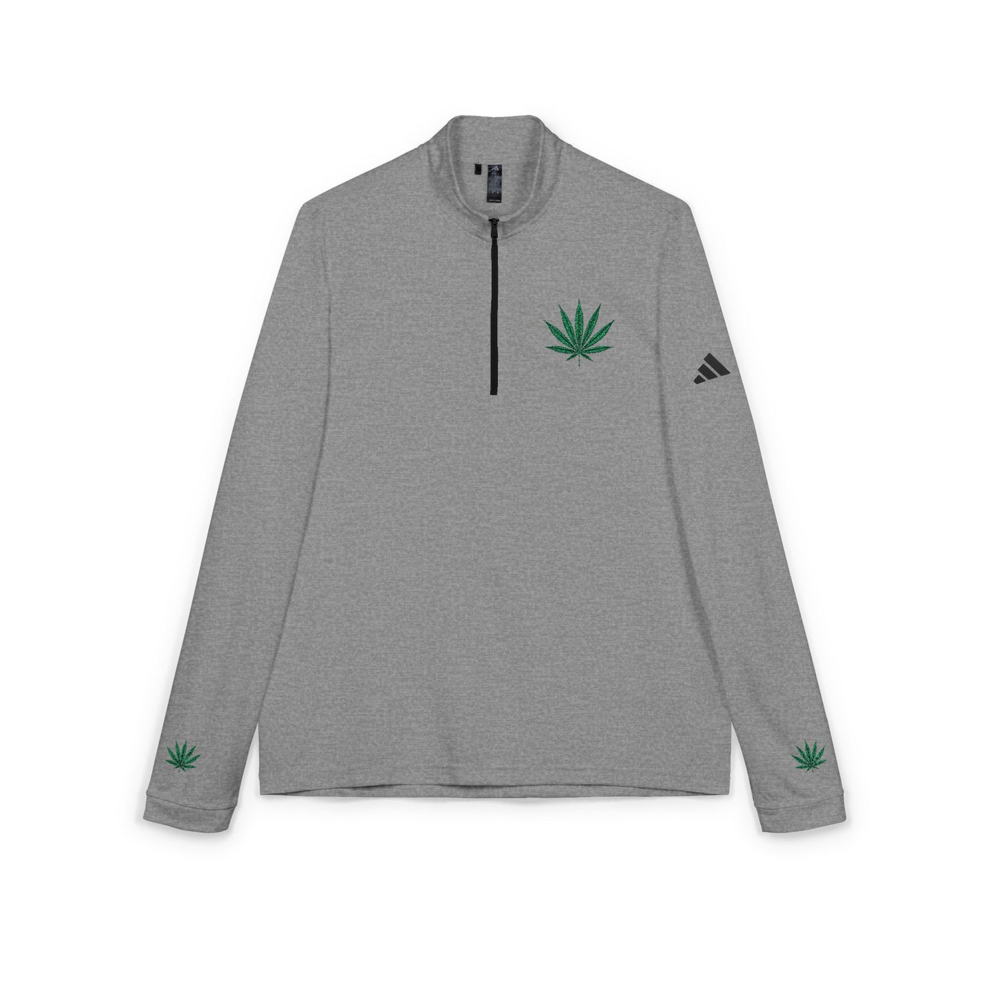 Stylish Quarter-Zip Pullover with Embroidered Leaf Design, Perfect for Sports, Casual Wear, Gift for Holidays, Active Lifestyle, and [...]