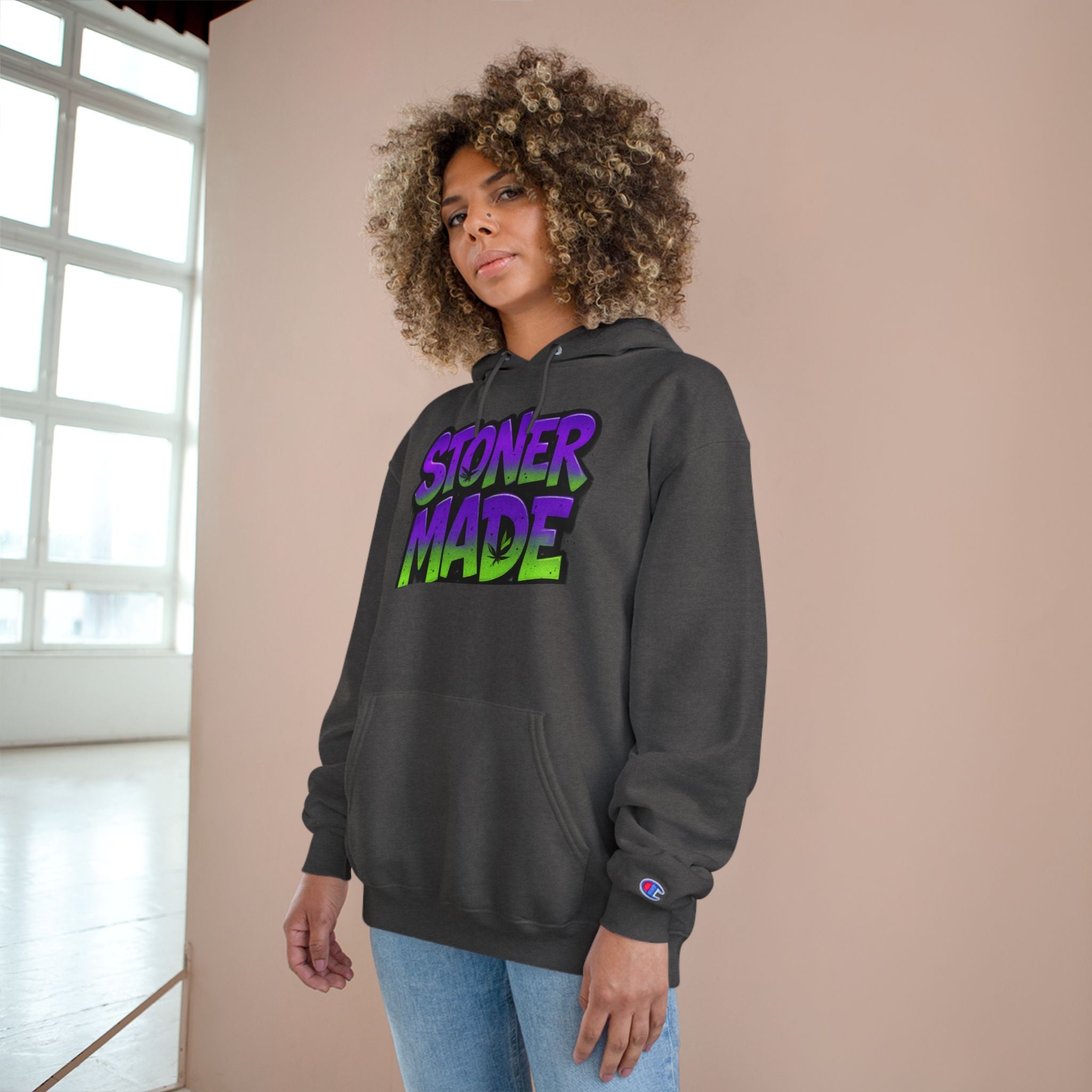StonerMade Champion Hoodie — Premium Cannabis Culture Pullover